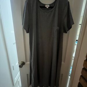 LuLaRoe Heather Gray Short Sleeve dress